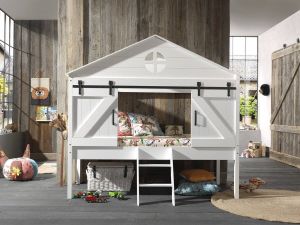 Vipack halfhoogslaper Bernie wit 218 3x101x201 8 cm Leen Bakker
