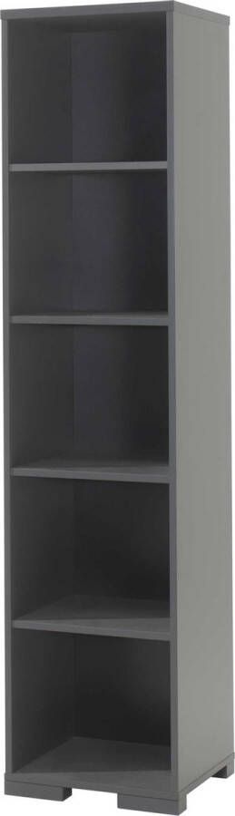 Vipack boekenkast Londen antraciet 195 2x45 5x45 cm Leen Bakker