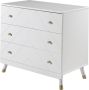 Vipack Commode Billy Met 3 Laden 100 x 89 x 57 cm wit - Thumbnail 1