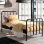 Vipack bed Bronxx zwart 90x200 cm Leen Bakker - Thumbnail 1