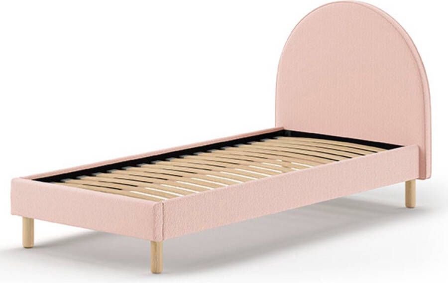 Vipack Gestoffeerd bed Maeva 90x200 Roze