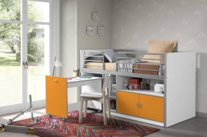 Vipack halfhoogslaper Bonny oranje 121x96x207 cm Leen Bakker
