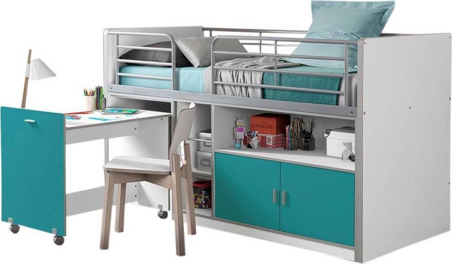 Vipack Hoogslaper Bonn veel functionaliteit op kleine ruimte met onderhoudsvriendelijke oppervlakte