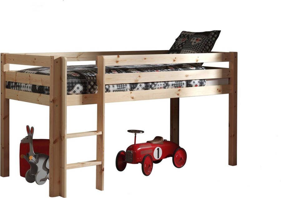Vipack halfhoogslaper Pino grenenhout 114x105 3x209 3 cm Leen Bakker