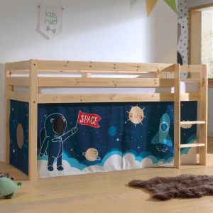 Vipack Halfhoogslaper Charlotte met bedtent Space Shuttle naturel