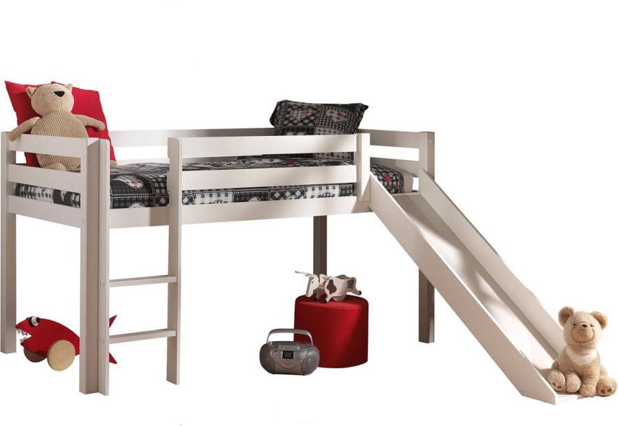 Vipack Hoogslaper Pino incl. lattenbodem ladder glijbaan en valbeveiliging - Foto 2