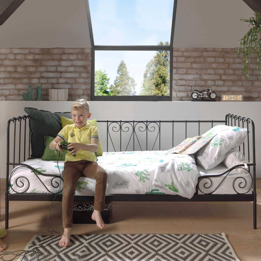 Vipack Kinderbed Alice metalen bedframe poedercoating in nostalgisch design