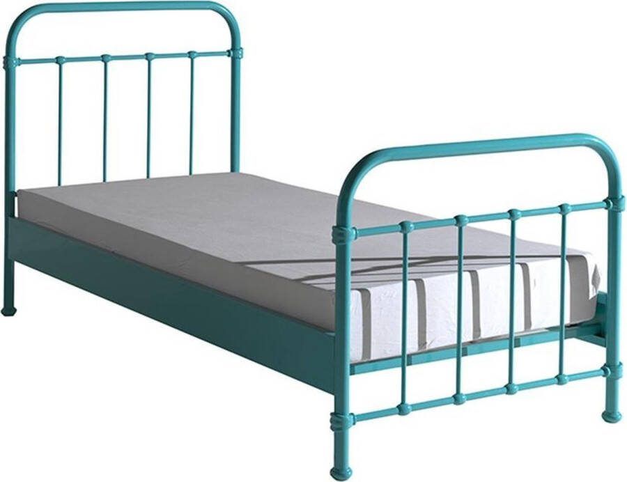 Vipack 1-persoonsledikant New York bedframe metaal poedergecoat in tijdloos ontwerp