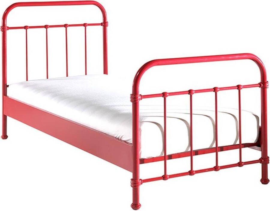 Vipack 1-persoonsledikant New York bedframe metaal poedergecoat in tijdloos ontwerp
