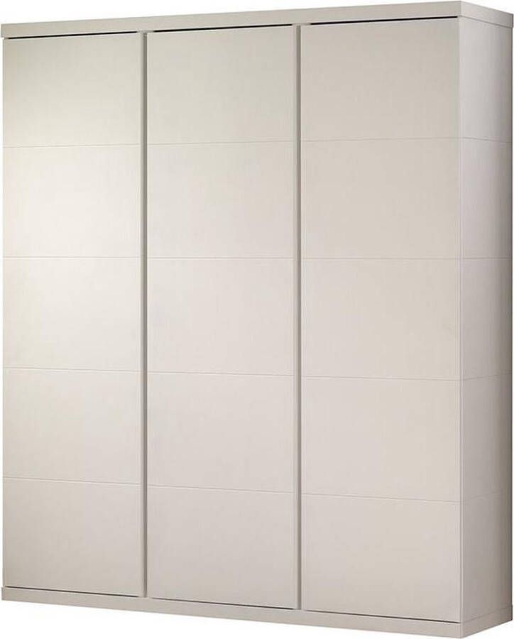 Vipack Kledingkast Ruime 3-deurs kledingkast in rechtlijnig design uitvoering wit