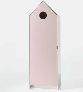Leen Bakker Vipack kledingkast Casimi 1 deurs roze 171 5x57 6x37 cm