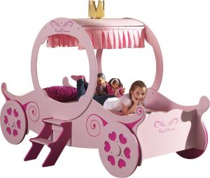 Walra Vipack koetsbed Princess Kate roze 167 8x168x240 cm Leen Bakker