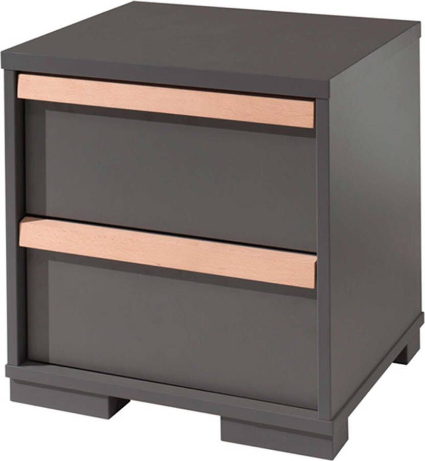 Vipack nachtkastje London antraciet 48 8x48 1x40 cm Leen Bakker - Foto 2