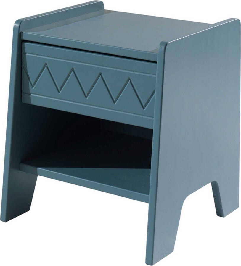 Vipack Nachtkastje met lade en open vak rechts links te monteren