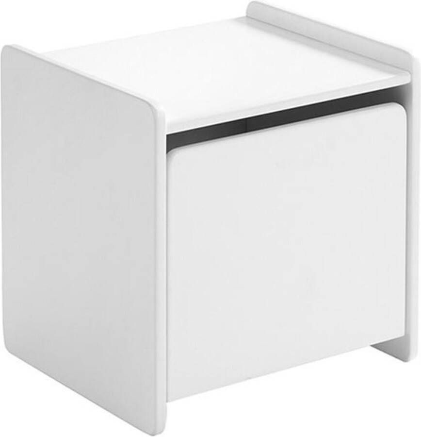 Vipack Nachtkastje Kiddy met 1 draaideur daarachter een groot vak stabiel gebouwd hij kan rechts of links geplaatst worden - Foto 2