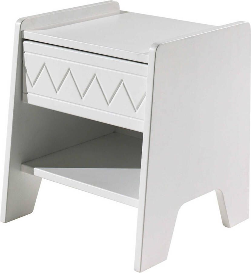 Vipack Nachtkastje met lade en open vak rechts links te monteren