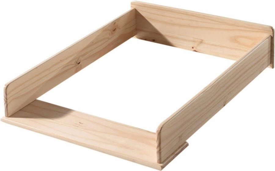 Vipack Aankleedkussen Kiddy verschoningsopzetstuk in massief dennenhout natuurlijk