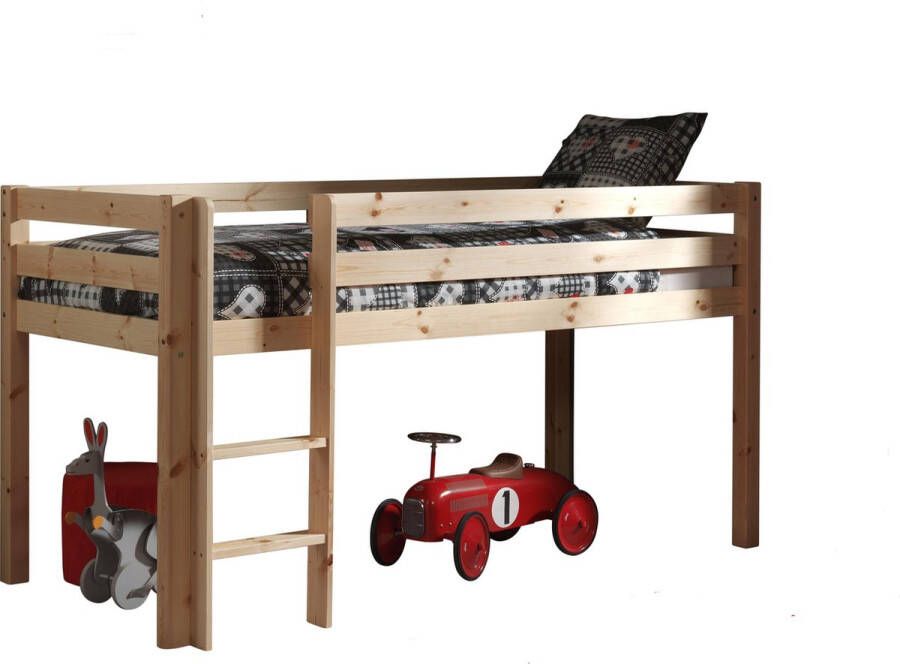 Vipack halfhoogslaper Pino grenenhout 114x105 3x209 3 cm Leen Bakker