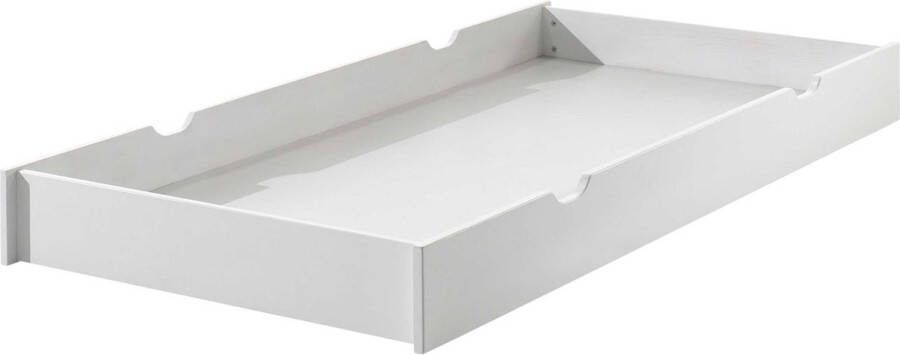 Vipack Bedlade Erik met verzonken grepen gelakt oppervlak gemakkelijk te bedienen door de wieltjes
