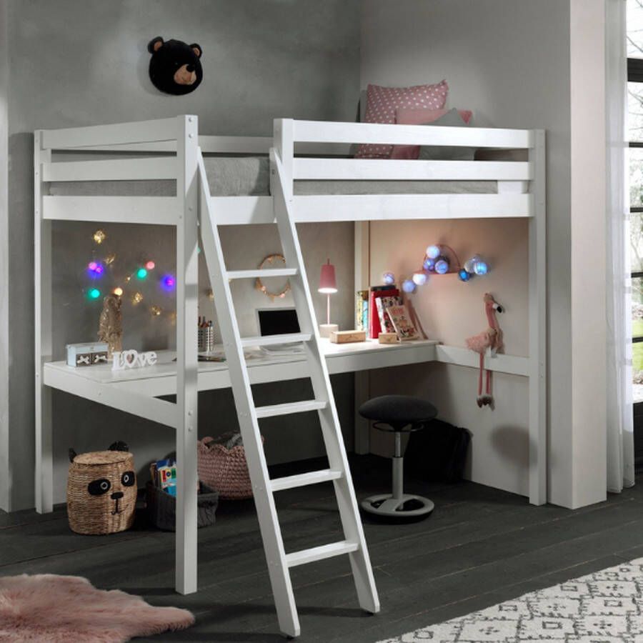 Vipack Hoogslaper Pino massief dennenhout zeer stabiel Made in Europe met fauteuil