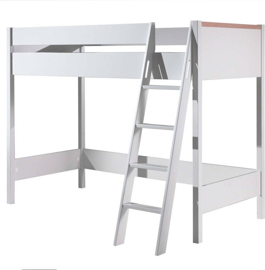 Vipack Hoogslaper Londen met melamine-oppervlak en rolbodem