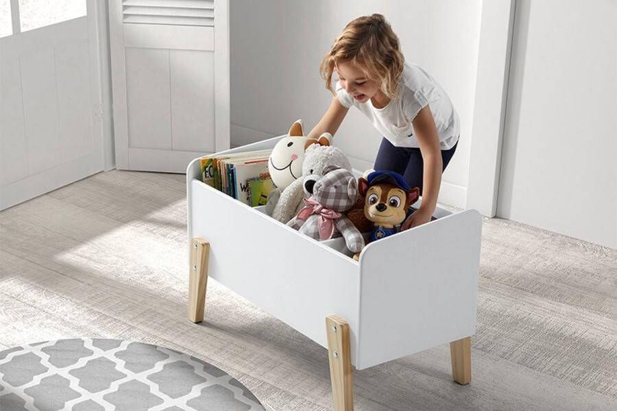 Vipack Speelkoffer Kiddy 80 x 39 x 47 cm wit - Foto 2