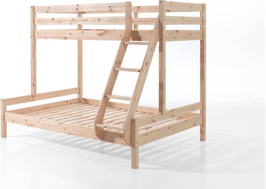 Vipack stapelbed Pino bruin 207 5x157 5x166 8 cm Leen Bakker