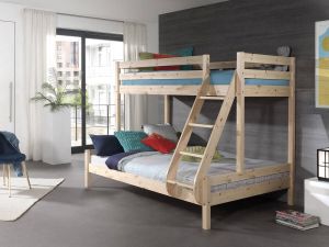 Vipack stapelbed Pino bruin 207 5x157 5x166 8 cm Leen Bakker
