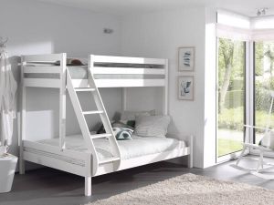 Vipack PINO Martin familiebed Stapelbed Triple 3 140x200 Wit PISBMA14