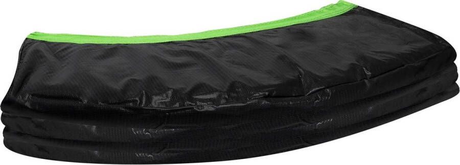 Virtufit Beschermrand Trampolinerand Zwart Groen 15 mm dik Ø305 cm Beschermrand Trampoline UV en Waterbestendig PVC