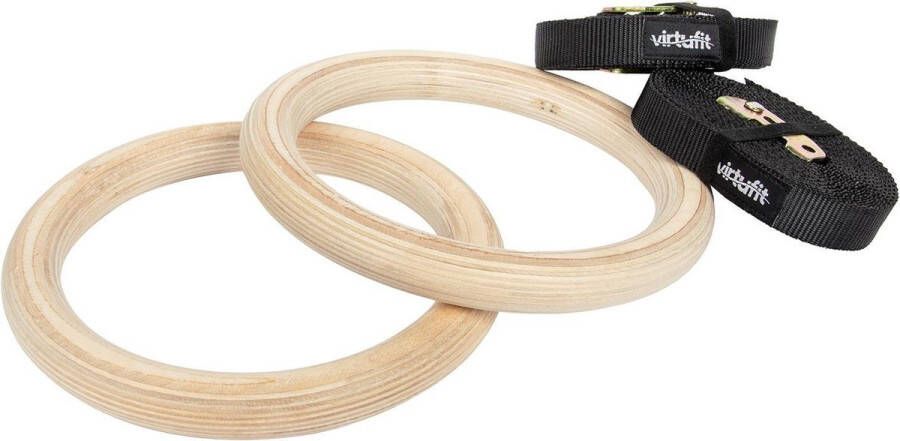 Virtufit Houten Crossfit Gym Ringen Turnringen Inclusief straps