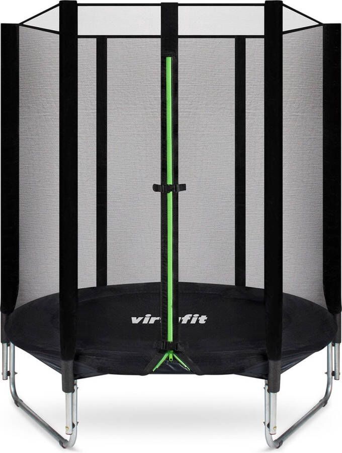 Virtufit Kinder Trampoline met Veiligheidsnet 140 cm Water- en UV-bestendig Stevig Frame