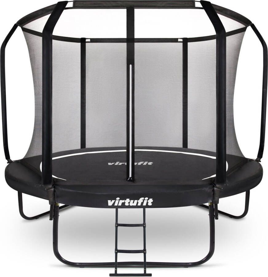 Virtufit Premium Trampoline met Veiligheidsnet 366 cm Water- en UV-bestendig Stevig Frame Met trapje