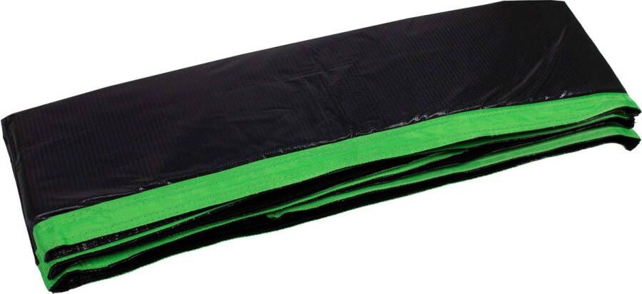 Virtufit Trampoline Beschermrand Zwart Groen Rechthoekig 244 x 366 cm 15 mm dikte Diameter 439 cm