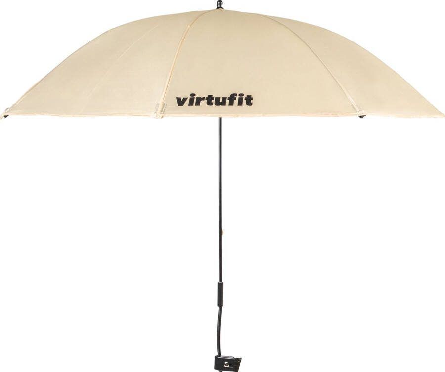 Virtufit Universele Stoelparasol Geschikt voor de Meeste Campingstoelen Eenvoudig te installeren Beige