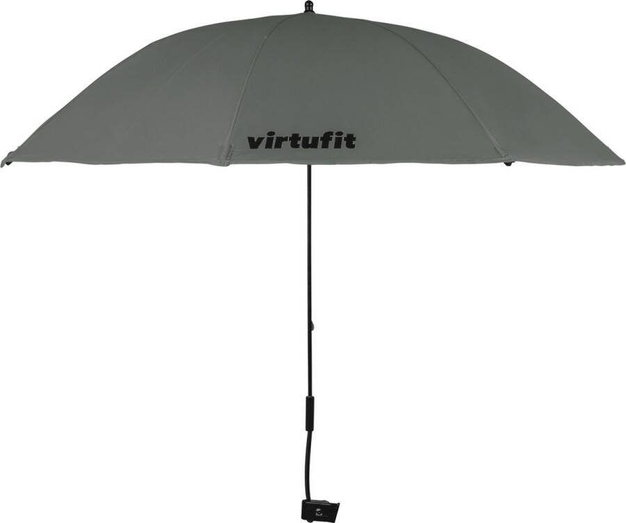 Virtufit Universele Stoelparasol Geschikt voor de Meeste Campingstoelen Eenvoudig te installeren Grijs