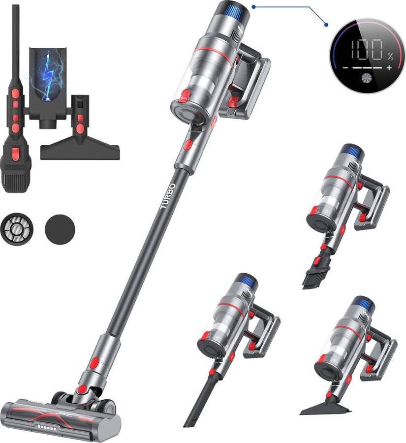 Vistefly V15 Steelstofzuiger 40000Pa 60 minuten Looptijd