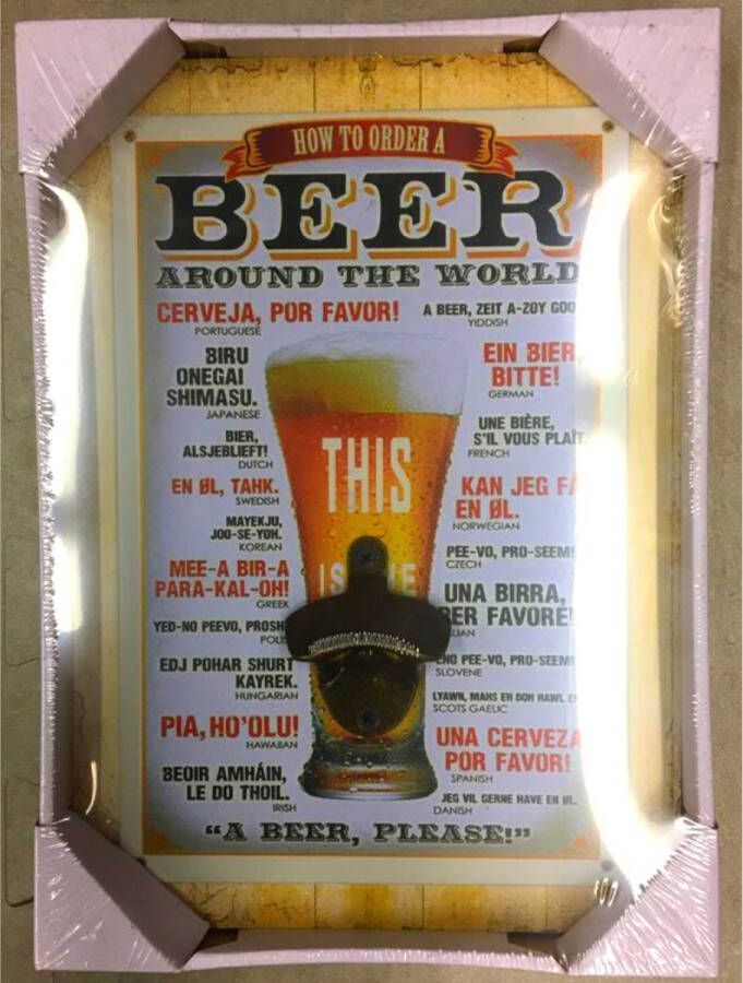 VITA Bier Kroonkurken opener lijst beer around the world