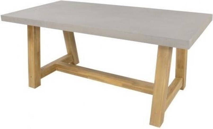 Tuinbankje.nl Tuintafel Judy met betonlook blad 250x100x77 cm