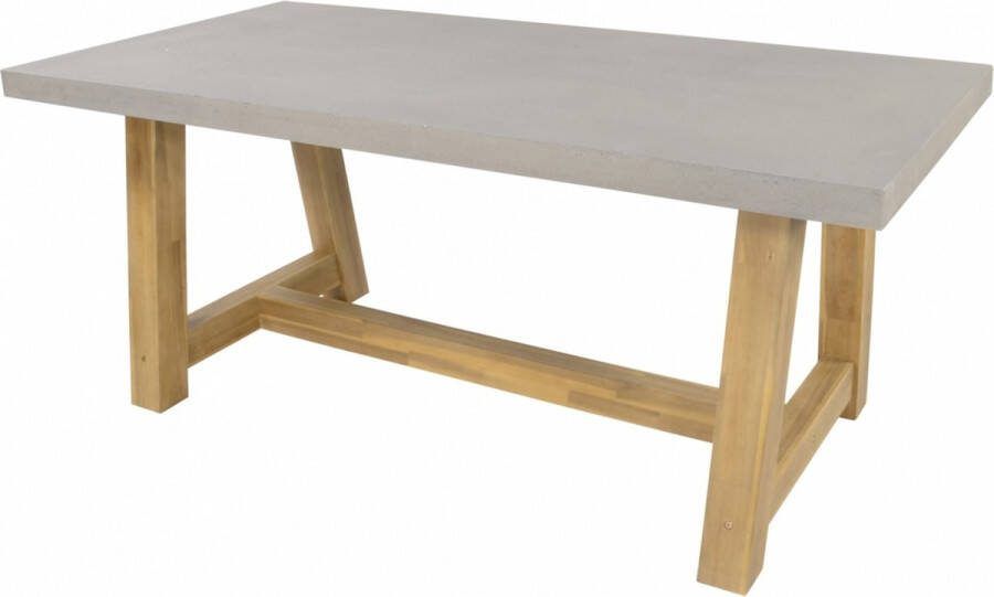 Tuinbankje.nl Tuintafel Judy met betonlook blad 180x90x77 cm