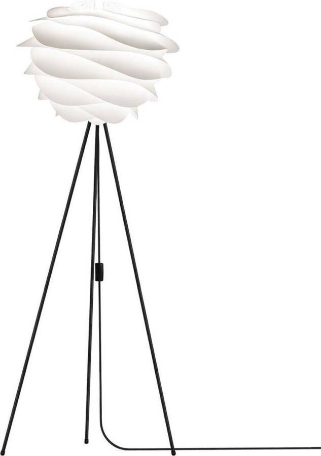 Umage Carmina Medium vloerlamp white met vloer tripod zwart Ø 48