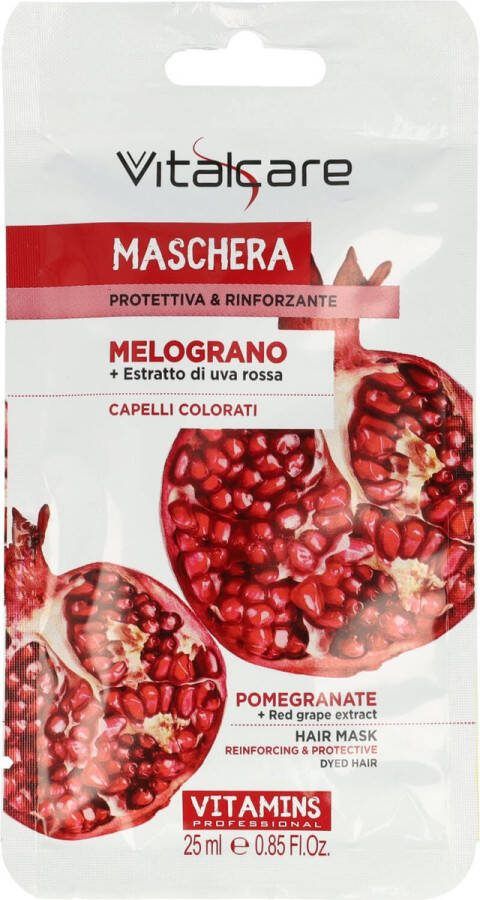 VitalCare Haarmasker Vitamins Gekleurd Haar Granaatappel