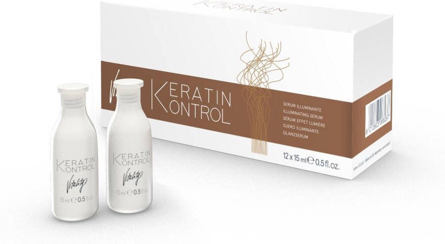 Vitality 's Keratin Kontrol Iluminating serum haarserum Vrouwen 15 ml