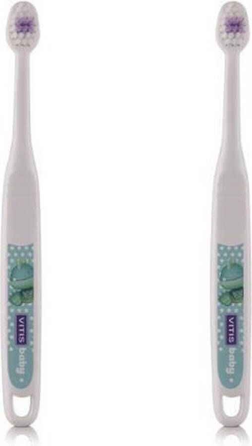 Vitis 2x Baby Tandenborstel Voordeelverpakking