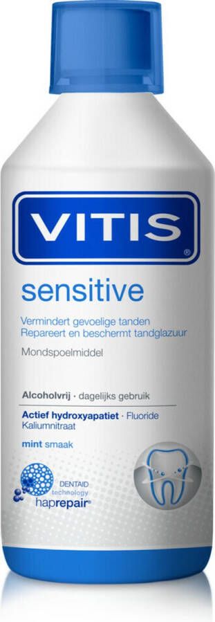 Vitis Sensitive Mondwater 3 x 500 ml Voordeelverpakking