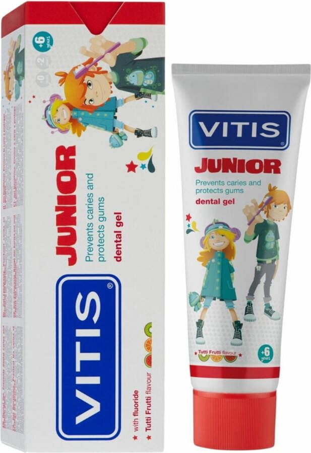 Vitis Tandpasta Junior 3 x 75 ml Voordeelverpakking