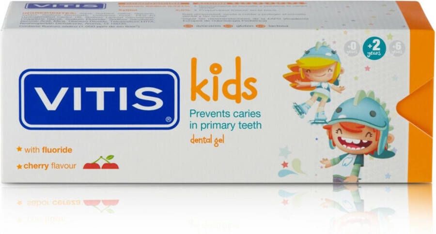 Vitis Tandpasta Kids 3 x 50 ml Voordeelverpakking