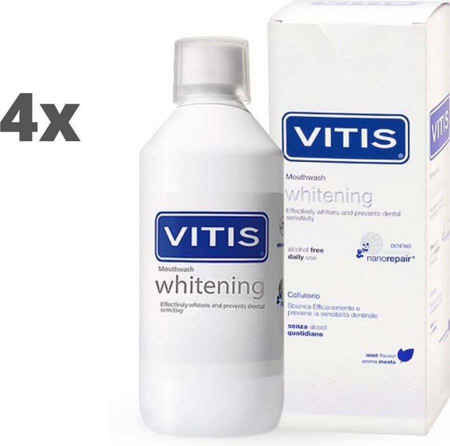 Vitis 4x Whitening Mondspoelmiddel Voordeelpakket