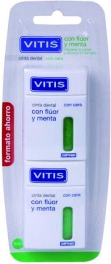Vitis Dental Tape With Fluoride And Mint 2x50m