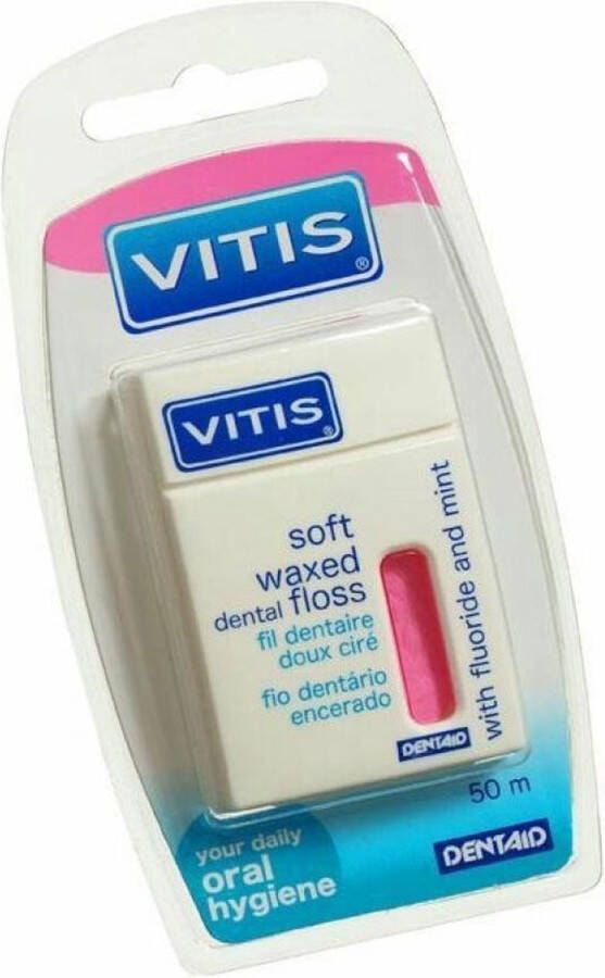 Vitis Soft Wax Mint Roze 50 m Flosdraad